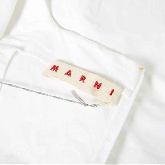 nwt MARNI white peplum top - Picture 3 of 8